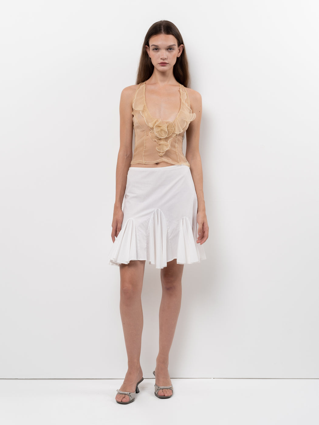 Organza Top – Peach