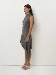 Plume Dress – Charcoal