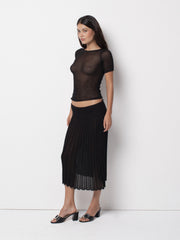 Riona Knit Skirt – Black