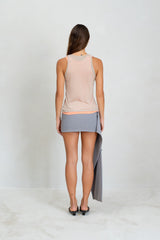 Karo Skirt - Grey