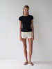 Ava Top – Black Polka